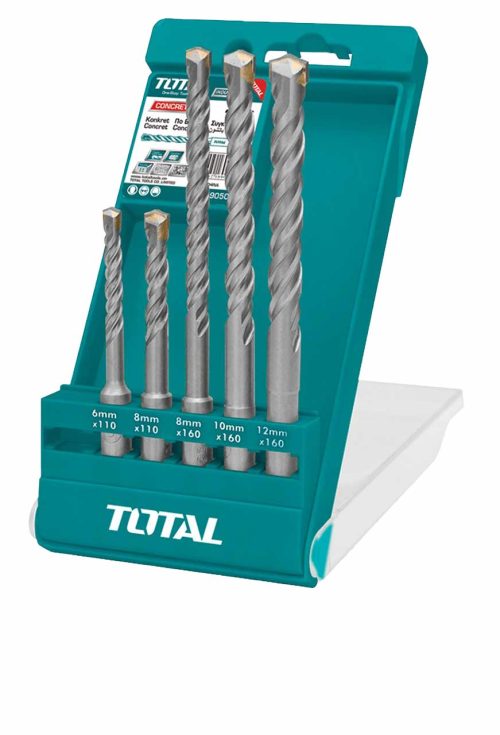 TAC190501 5 Pcs SDS Plus Hammer Drill Bits Set