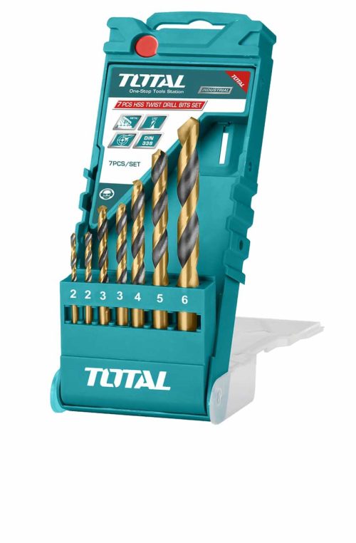 TACSD0075 7 Pcs HSS Twist Drill Bits Set