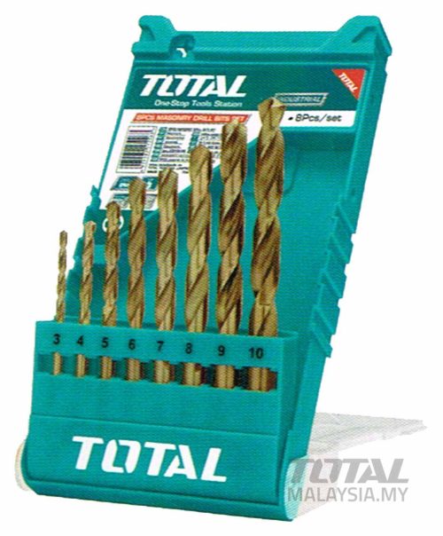 TACSD0085 8 Pcs HSS Twist Drill Bits Set