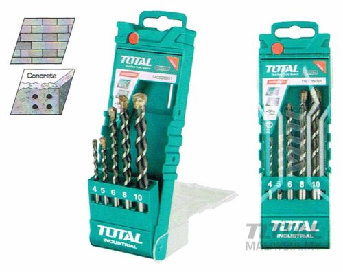 TACSD5051 5 Pcs Masonry Drill Bits Set