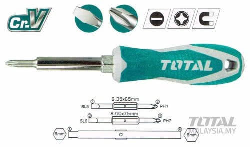 THT2506076 6 in 1 Screwdriver Set